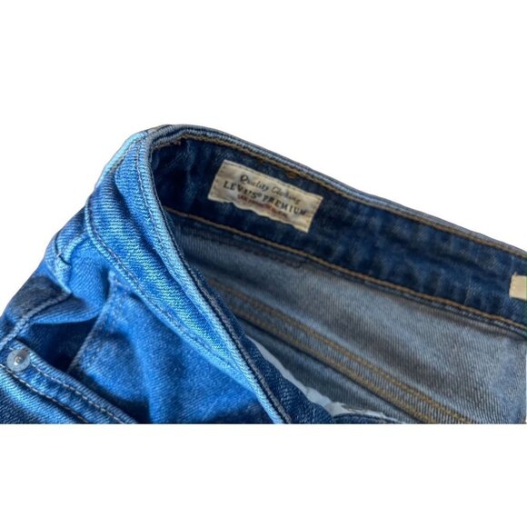 LEVI'S Premium Denim 721 High Rise Skinny Distressed Busted Knee Jean - Picture 5 of 12